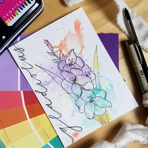 Check spelling or type a new query. Gladiolus for day 11/100 of the #the100dayproject 🎨🌿 ...