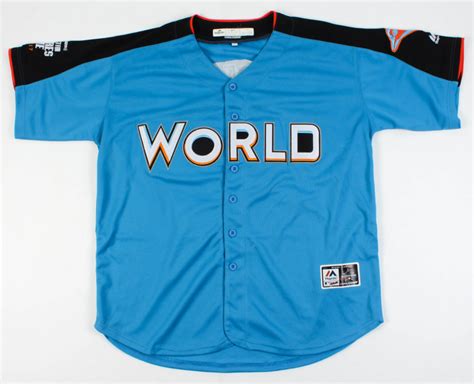 Its lightweight cotton fabric is breathable and comfortable, perfect for the midsummer heat of baseball season. Vladimir Guerrero Jr. Signed 2017 All-Star Futures Game Jersey (JSA COA) | Pristine Auction