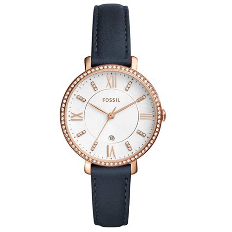 FOSSIL - OROLOGIO JACQUELINE CON CINTURINO IN PELLE MARRONE | Grimoldi