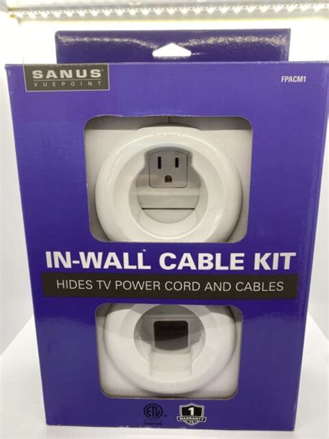 Sanus In Wall Cable Kit Hides Tv Power Cords Fpacm1 For Sale Online Ebay