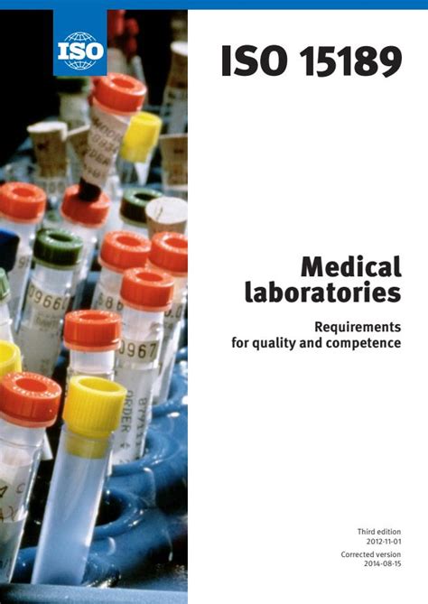 Iso 151892012 Medical Laboratories — Requirements For Quality And