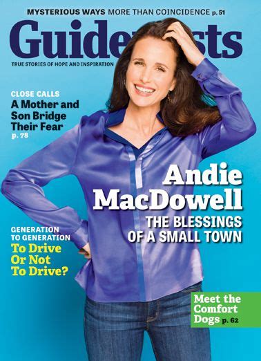 Andie Macdowell On Small Town Roots Small Towns Andie Macdowell