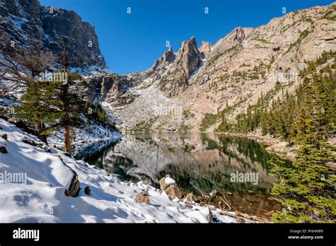 Emerald Lake Rocky Mountains Colorado Usa Stock Photo Alamy