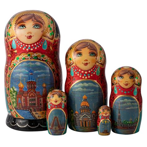 Russian Doll Babushka Doll Traditional Russian Matryoshka Etsy