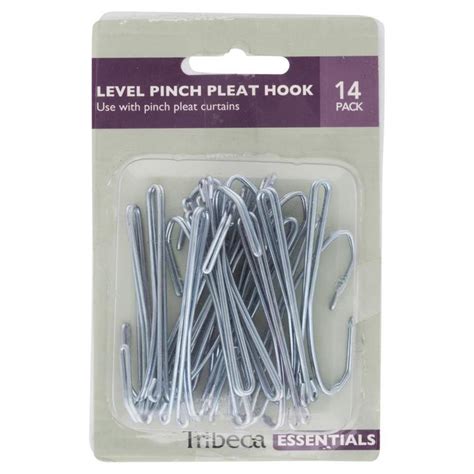 Tribeca 2 Prong Level Pinch Pleat Hooks 14 Pack