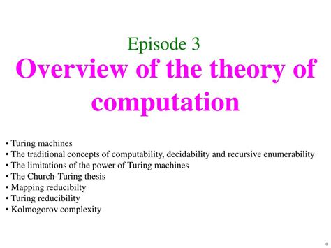 Ppt Overview Of The Theory Of Computation Powerpoint Presentation