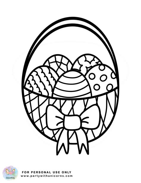 Easter Coloring Sheets - Free Download - Party with Unicorns