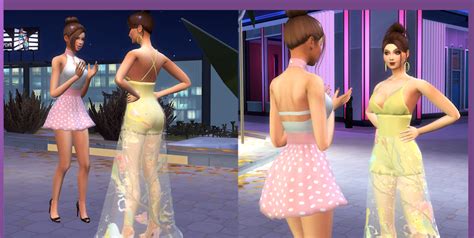 The Sims 4 Pose Mother And Daughter Talking On The Street Cris