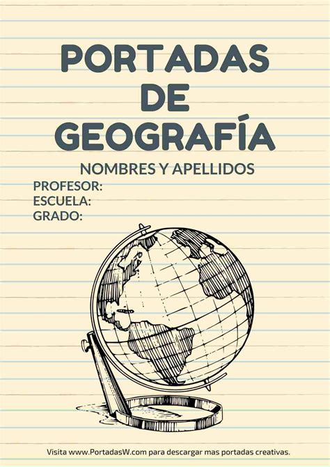 Portada De Geograf A Para Pintar F Cil