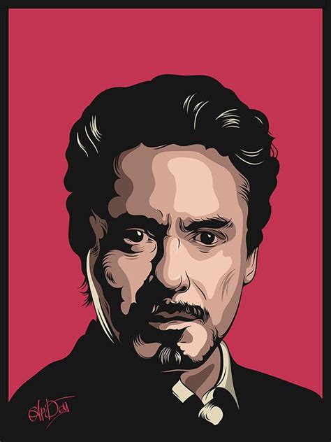 Robert Downey Jr Vector Portrait Illustration Pop Art Portraits