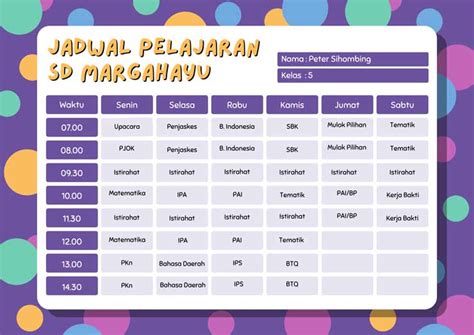 2 Cara Membuat Jadwal Pelajaran Di Canva Selesai 5 Menit