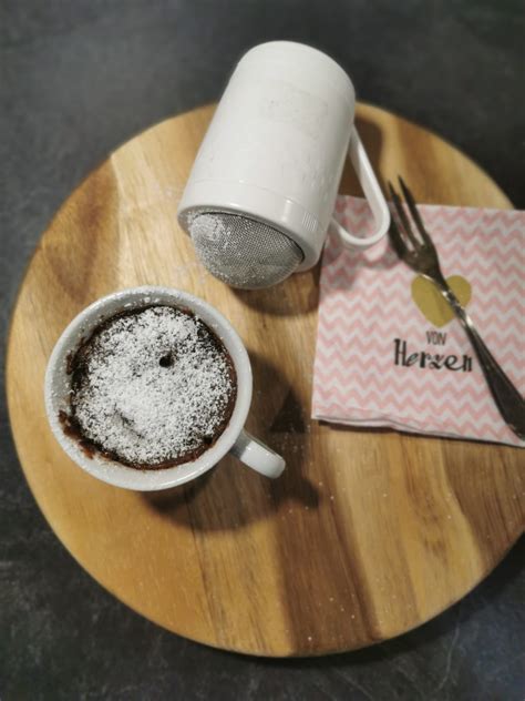 Tassenkuchen ohne Ei Kuchensnack Rezept aus der Mikrowelle