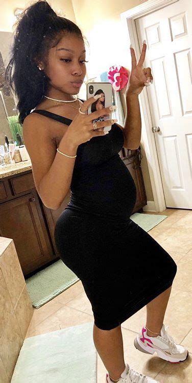 truubeautys💧 pretty pregnant pregnant black girl cute maternity outfits