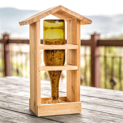 It is summer and came across many free birds flying around the house, so started putting some grains and water. Homemade Wooden Bird Feeders | Wooden bird feeders, Bird house kits, Wood bird feeder