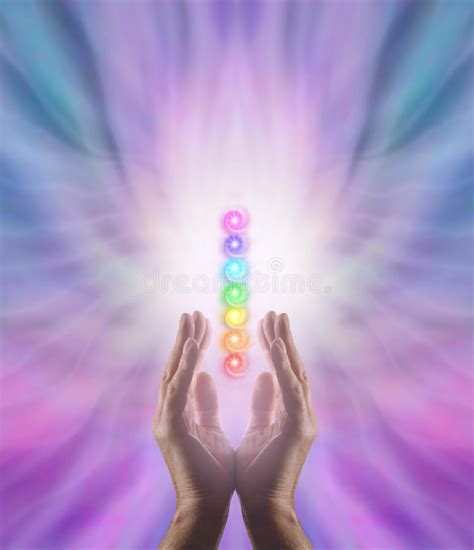 Sending Chakra Healing Energy Stock Photo - Image of beaming, ethereal