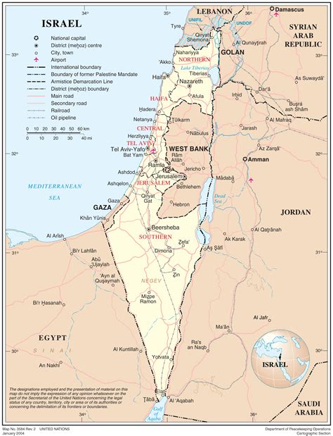 As observed on the physical map of israel above, despite its small hills in central and northern israel: Maps of Israel - Geography Realm
