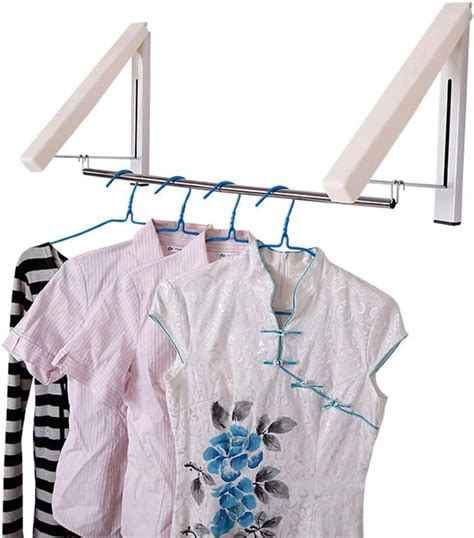Nobrand Retractable Clothes Rack Wall Mounted Folding Clothes Hanger