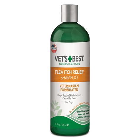 Vets Best Flea Itch Relief Dog Shampoo Flea Bite Relief For Dogs