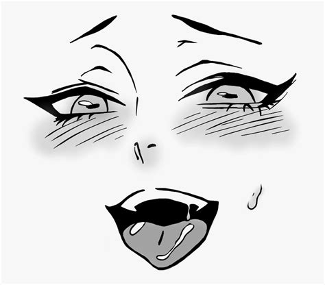 #ahegao #anime #girl #face #outline #yandere - Ahegao Face Drawing Easy