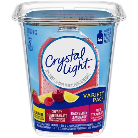 Crystal Light Variety Pack On The Go Powdered Drink Mix 484 Oz