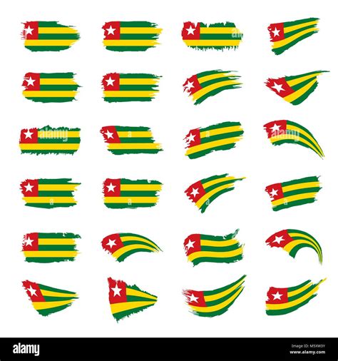 Togo Flag Vector Illustration Stock Vector Image And Art Alamy