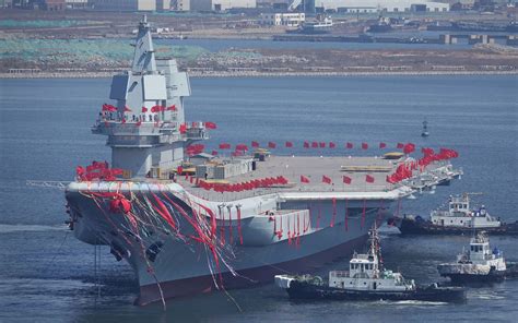 China Launches First Domestically Built Aircraft Carrier Amid Us