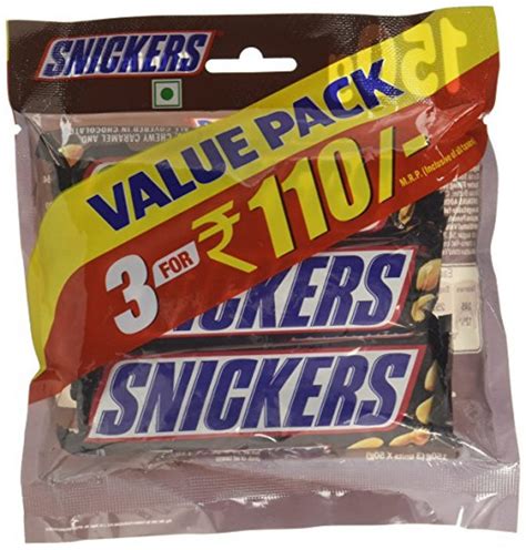 Snickers Chocolate Bar 50g Pack Of 3 Omgtricks