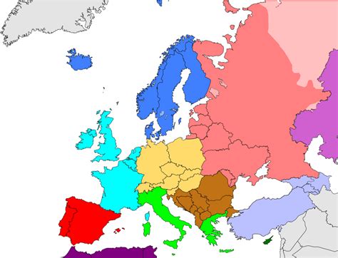 Fileeurope Subregion Map World Factbooksvg Wikimedia Commons