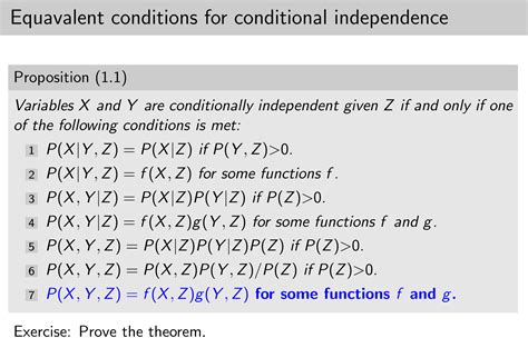 [solved] help prove x y are conditionally independent 9to5science