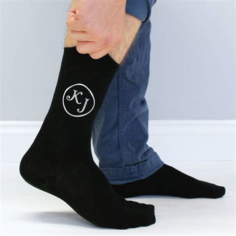 Personalised Ankle Monogram Mens Socks By Sparks And Daughters