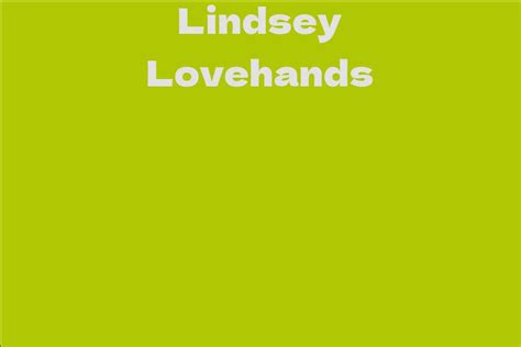 Lindsey Lovehands Telegraph