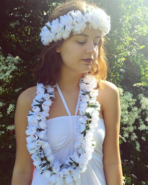 angelic hula girl costume luau hula girl halloween luau floral headband diy hawaiian cloth