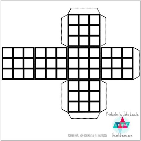 You only have to learn 6 moves. Color Your Own Rubik's Cube Printable
