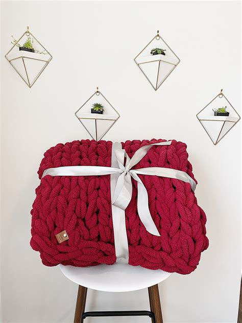 Diy Blanket Making Kit Chunky Knit Soft Yarn Craft Etsy Uk