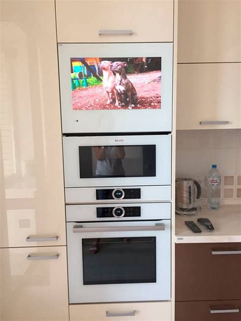 Smart sharpener automatic adjusting blades animation. Kitchen cabinet Smart TV with TouchScreen | Tv in kitchen ...