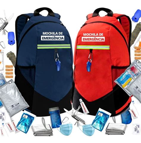 Mochilas De Emergência Évora Kit Essencial Em Dobro Original Parcelamento Sem Juros