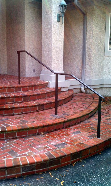 Hang verticals for wall mounted d. Porch and Step Rails