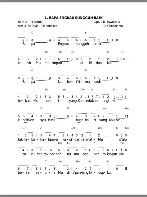 Bapa engkau sungguh baik chord. imakulatanadia.blogspot.com