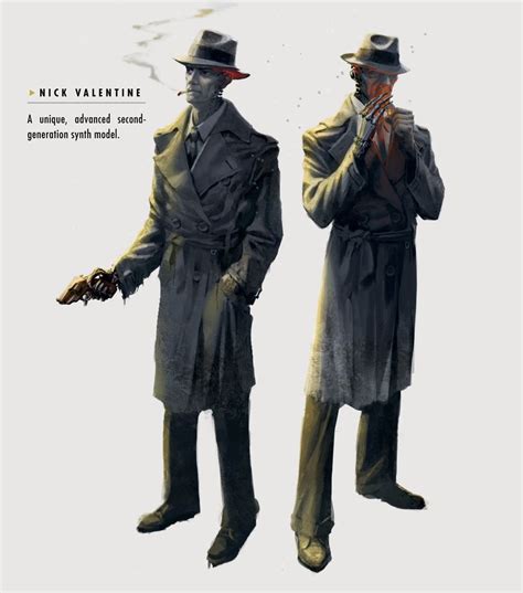 Image - FO4 Art Nick Valentine.jpg | Fallout Wiki | FANDOM ...