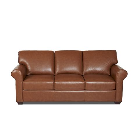 Wayfair Custom Upholstery Rachel Leather Sleeper Sofa & Reviews | Wayfair