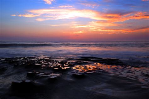 Wallpaper Landscape Sunset Sea Water Shore Reflection Sky
