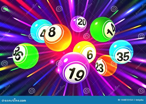 Bingo Background With Balls And Cards Vector Illustration