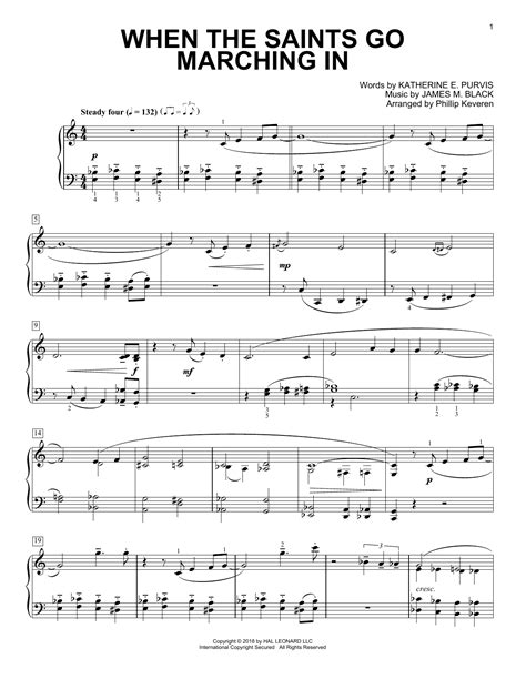 We have easy recorder songs for kids and children and advanced music for older kids. When The Saints Go Marching In Piano Sheet Music - Beginner Sheet Music