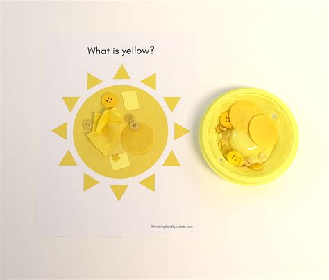 Learning The Color Yellow With A Fun Collage Activity Preschool Color