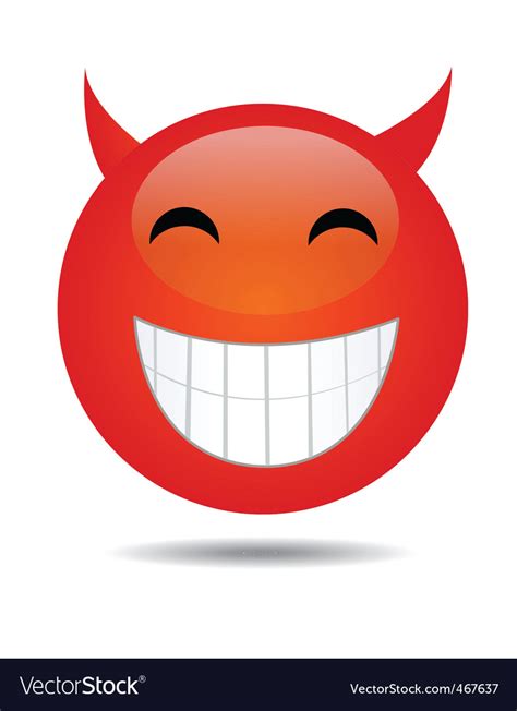 evil smiley face royalty free vector image vectorstock