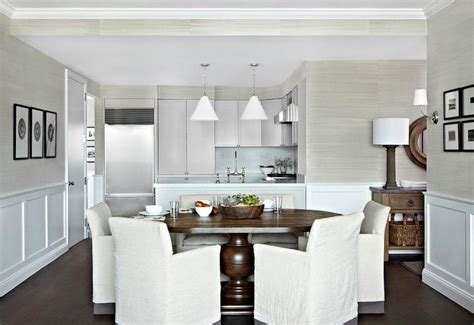 We have an extensive collection of amazing background images carefully chosen by our community. Dining Room Gray Grasscloth Design Ideas