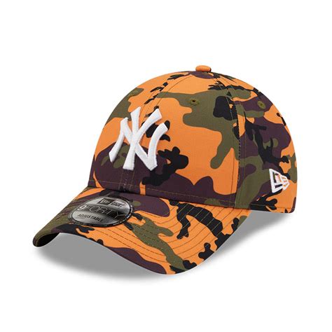 Official New Era New York Yankees Mlb All Over Camo Print Olive 9forty
