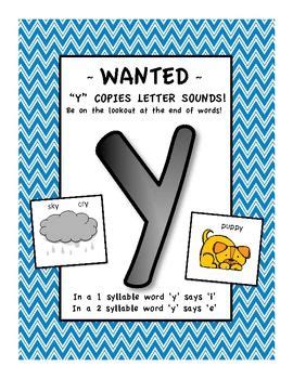 Possibilities are endless and these kinds of searches can be very useful. Letter Y sounds like i or e POSTER - FREEBIE | long and ...