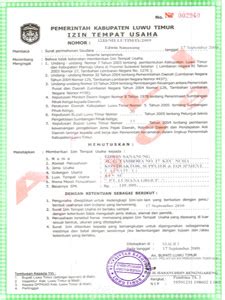 Contoh Surat Izin Tempat Usaha Yang Benar  kata mutiara dan cinta