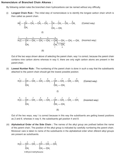 Important Iupac Rules For Naming Organic Compound Nomenclature